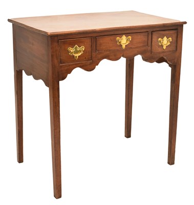 Lot 740 - George III mahogany lowboy