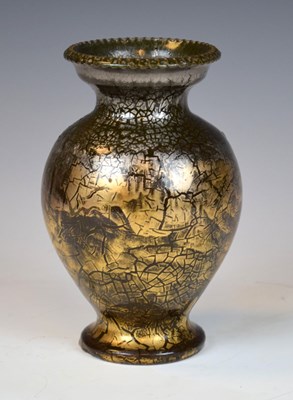 Lot 198 - Elton Ware (Clevedon) pottery baluster vase