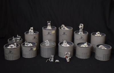 Lot 461 - Swarovski - Collection of crystal 'pet' ornaments