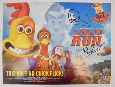 Lot 340 - Chicken Run (2000) - Aardman Animations miniposter, signed