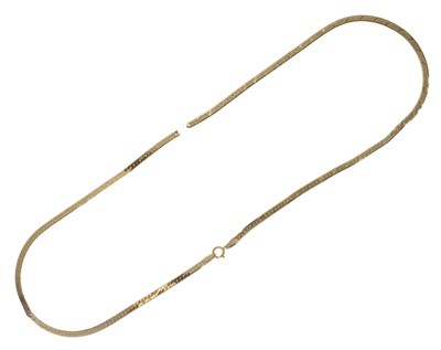 Lot 63 - 9ct gold herringbone link style chain (a/f)