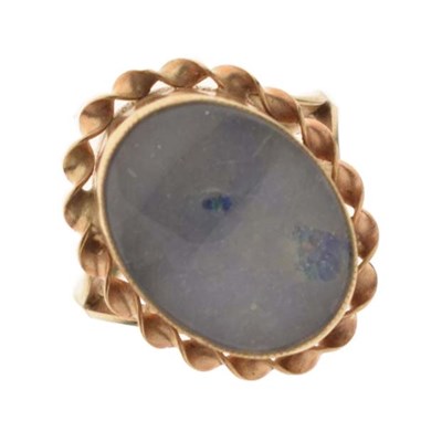 Lot 25 - Opal triplet 9ct gold ring (a/f)