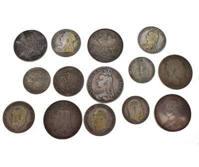 Lot 201 - Quantity of GB Victorian and other pre 1947 silver coinage