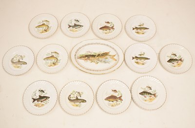 Lot 536 - Luneville (France) fish serving set