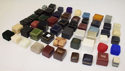 Lot 99 - Collection of fifty-four jewellery boxes