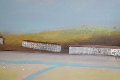 Lot 457 - Elaine Pamphilon, (b.1948) - Oil on canvas - 'Hayle Estuary'