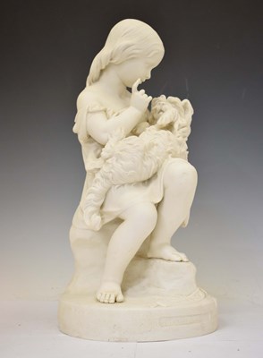 Lot 478 - Late 19th century Copeland 'Art Union of London' Parian figure