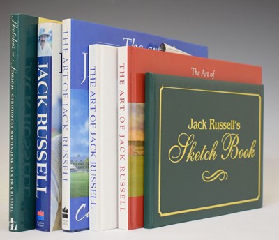 Lot 356 - Six signed Robert Charles ('Jack') Russell cricket books