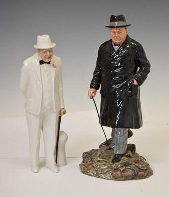 Lot 512 - Royal Doulton - Two Churchill figurines
