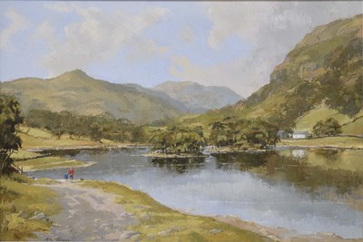 Lot 637 - R. Martin Tomlinson (British, b.1945) - Oil on canvas - 'Rydal'