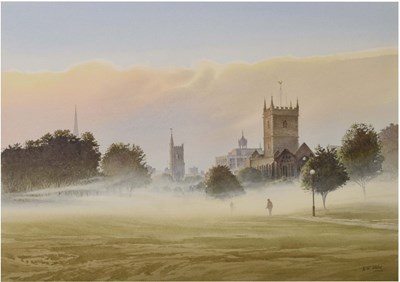 Lot 639 - Kenneth Tadd (British, Contemporary)- Watercolour - 'Ground Mist, Castle Green'