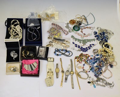 Lot 89 - Collection of costume jewellery and fashion watches
