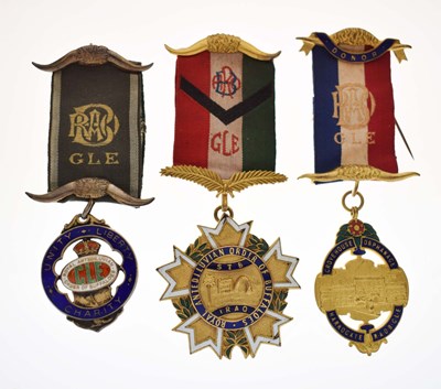 Lot 225 - Royal Antediluvian Order of Buffaloes jewels