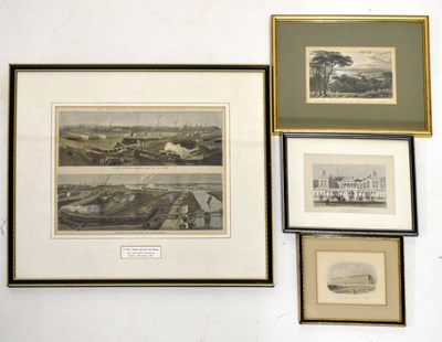 Lot 510 - Group of coloured engravings mainly relating to Portsmouth Harbour