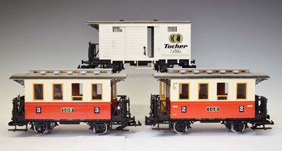Lot 390 - Lehmann-Gross-Bahn (L.G.B.) - Two carriage and wagon