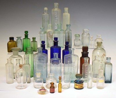 Lot 269 - Collection of antique medical and apothecary glass bottles