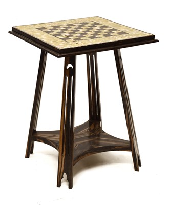 Lot 509 - Early 20th century Indian coromandel, tortoiseshell and mother-of-pearl games table