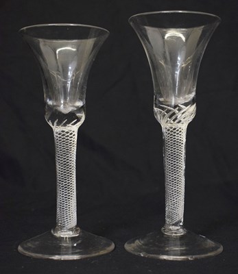Lot 436 - Two similar wine or cordial glasses
