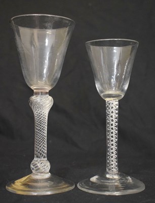 Lot 437 - Two wine or cordial glasses