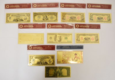 Lot 210 - Collection of ten fantasy banknotes