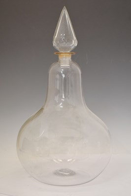 Lot 271 - Large Victorian clear glass chemist's shop / apothecary display carboy