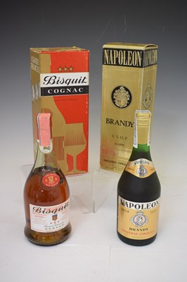 Lot 425 - Bisquit Dubouche three-star (VS) Cognac, and Napoleon VSOP 12 Year brandy