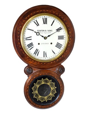 Lot 451 - Late 19th Century American wall clock