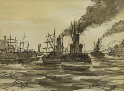Lot 683 - Reg Batterbury (1913-2007) - Ink study - 'Variety'