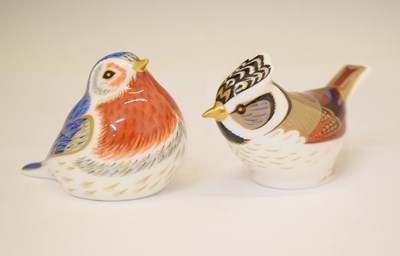 Lot 522 - Royal Crown Derby - Two bird paperweights