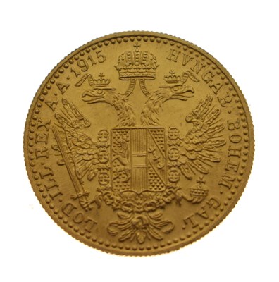 Lot 196 - Austrian Empire Joseph I, 1 Ducat gold coin, 1915