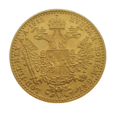 Lot 197 - Austrian Empire Joseph I, 1 Ducat gold coin, 1915