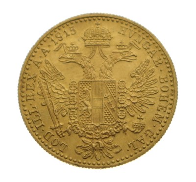 Lot 198 - Austrian Empire Joseph I, 1 Ducat gold coin, 1915