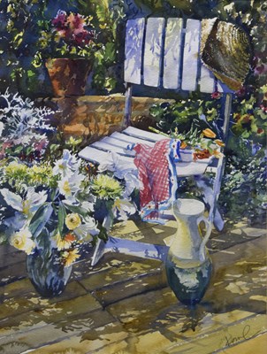Lot 625 - Annette Kane (b.1955) - Watercolour - Gill's Chair