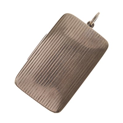 Lot 140 - 19th century silver rectangular vesta case