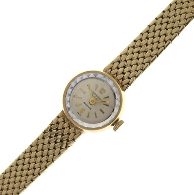 Lot 107 - Monarch - Lady's 9ct gold bracelet watch