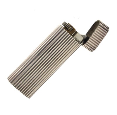 Lot 216 - 'Les Must de Cartier' white metal lighter