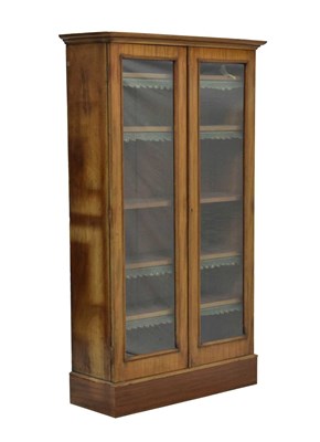 Lot 602 - Victorian mahogany glazed bookcase