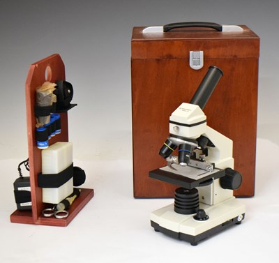 Lot 281 - Bresser Biolux AL microscope and accessories