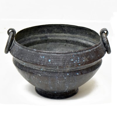 Lot 327 - 20th century copper twin-handled jardinière