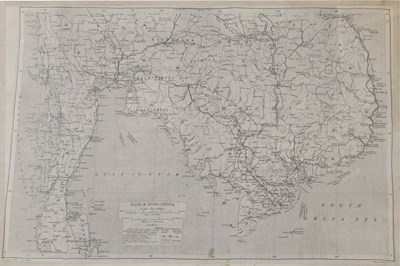 Lot 604 - Silk World War Two 'evasion' map, Malaya & Sumatra, and Siam & Indo China
