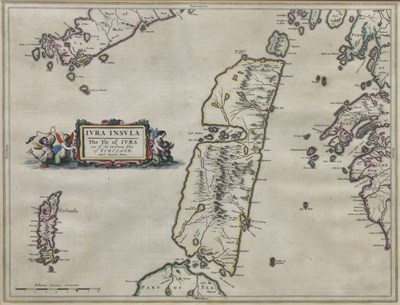 Lot 372 - Johannes Blaeu after Timothy Pont, Iura Insula (Jura)
