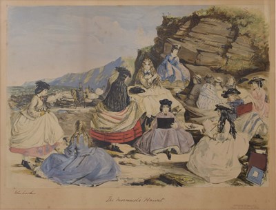 Lot 615 - John Leech (British, 1817-1874) - Lithograph - 'The Mermaid's Haunt'