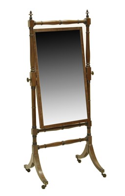 Lot 746 - Early 19th century cheval mirror