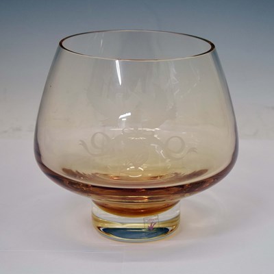 Lot 405 - Caithness glass - 50 wedding anniversary bowl