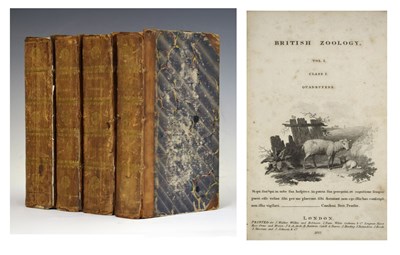 Lot 361 - Thomas Pennant, 'British Zoology', four volumes, 1812