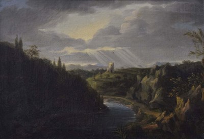 Lot 553 - Early 19th century - Oil on canvas - View of Clifton and the Avon Gorge