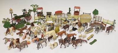 Lot 413 - Quantity of Britains farm animals and other accessories
