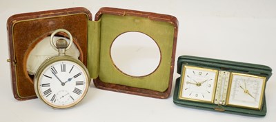Lot 246 - Early 20th century plated mammoth / goliath pocket watch