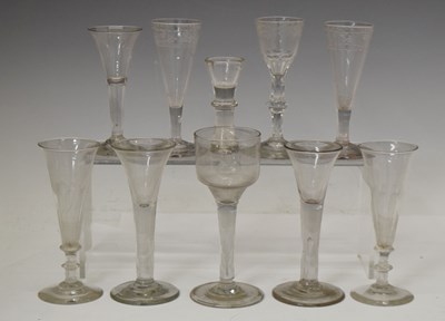 Lot 439 - Collection of 18th century and later drinking glasses