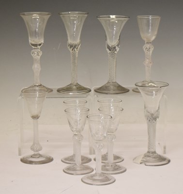 Lot 441 - Collection of 18th century style drinking glasses etc